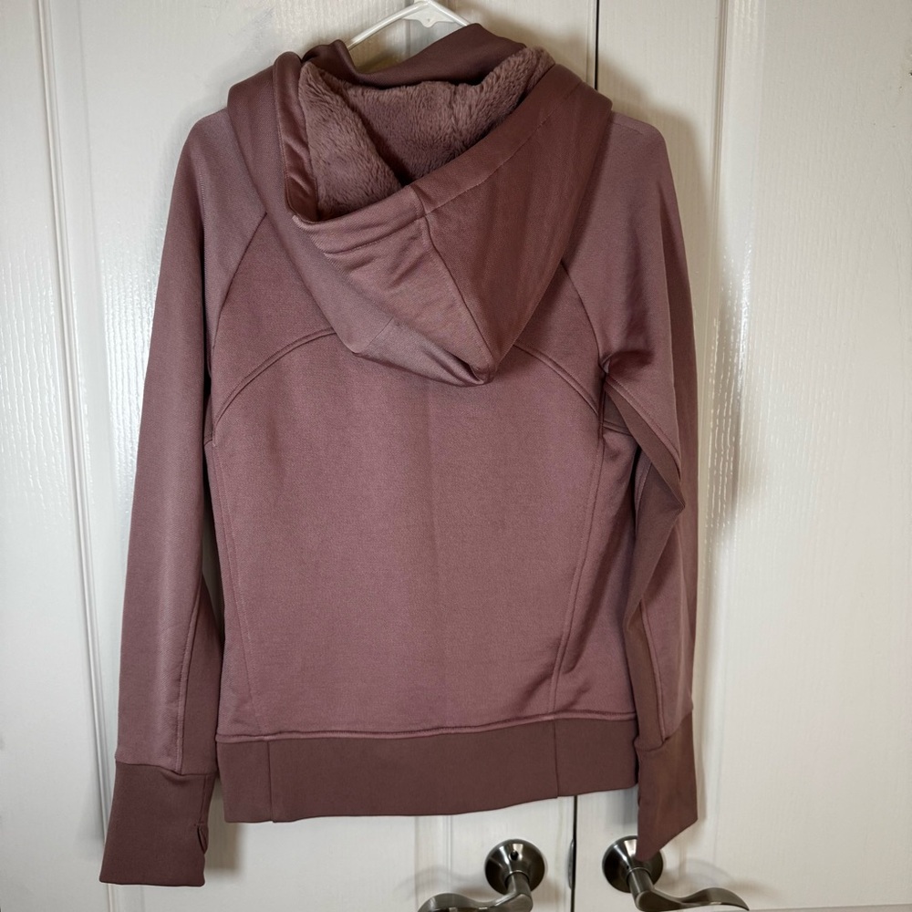 Athleta Mauve Sherpa Lined Zip-Up Jacket - Picture 2 of 6